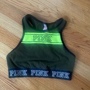 High neck sports bra